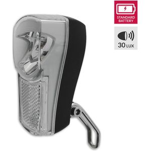 Lynx City koplamp batterij 30 lux led zwart