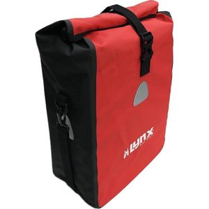 Lynx Single Pannier Bag Pakaftas / Fietstas Zwart / Rood 21 L - Tarpaulin