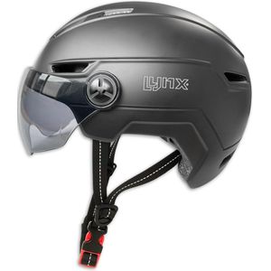 Lynx Speed Pedelec Helm met Visier - Zwart - Visor Pro Fietshelm Medium