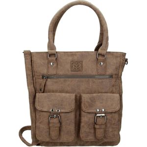 Enrico Benetti Omhang Hand & Schoudertas Jura Bruin Handig Formaat Trendy Tas