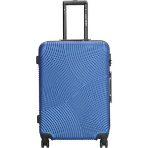 Enrico Benetti Harde Koffer / Trolley / Reiskoffer - 65 cm (Medium) - Louisville - Staal Blauw