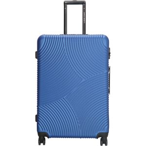 Enrico Benetti Harde Koffer / Trolley / Reiskoffer - 75 cm (Large) - Louisville - Staal Blauw