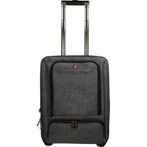 Enrico Benetti Frankfurt 75008 Laptop trolley 17 inch handbagage koffer - Grijs