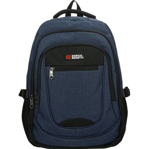 Enrico Benetti Hamburg Laptop Rugzak - 17"" Laptop, 35,5 liter - 62125 - Donkerblauw