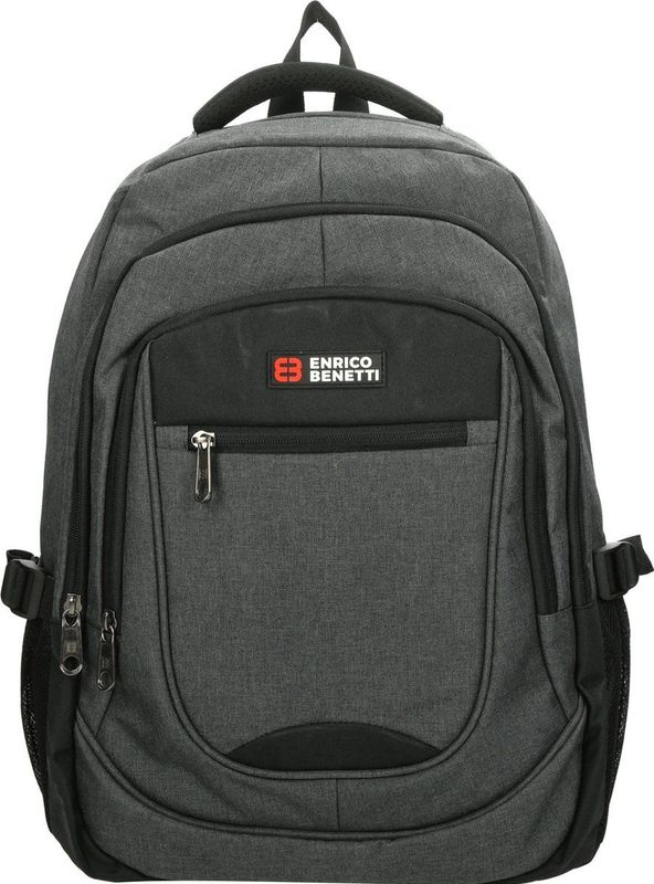 Enrico Benetti Hamburg Laptop Rugzak - 17"" Laptop, 35,5 liter - 62125 - Grijs