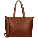 Enrico Benetti Caen 66625 Shopper / laptoptas met tabletvak en 15"" laptopvak - Cognac