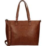 Enrico Benetti Caen 66625 Shopper / laptoptas met tabletvak en 15"" laptopvak - Cognac