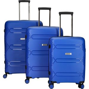 Enrico Benetti Kingston Reiskofferset Blauw 3-delig 93, 67 en 35L