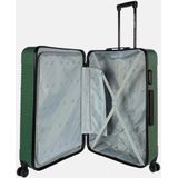 Enrico Benetti Harde Koffer / Trolley / Reiskoffer - 75 cm (Large) - Louisville - Olijfgroen