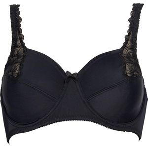Balconette BH - Zwart - Soepele Micro - Chique Embroidery