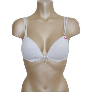 Boobs & Bloomers - Tiener BH - Wit - Voorgevormd - Eerste BH - Kleine Maten