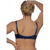 Balconette - Dark Blue - Polyester - Comfort Fit - Met Versteviging