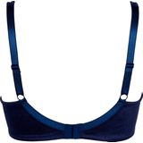 Balconette - Dark Blue - Polyester - Comfort Fit - Met Versteviging