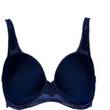 Balconette - Dark Blue - Polyester - Comfort Fit - Met Versteviging