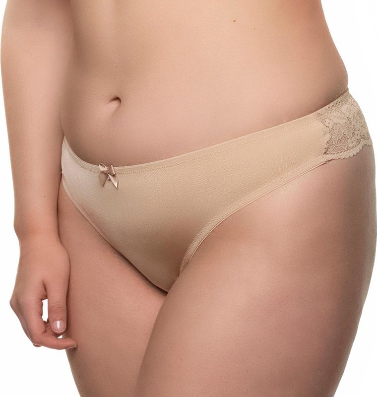 After Eden D-cup & Up String Faro Lichtbeige