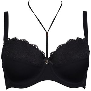 After Eden - Granada Voorgevormde BH - Zwart - Kantafwerking