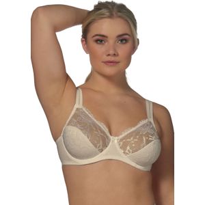 Beugelbeha - Poederkleurig - Jacquard - Kant - Glanzende Micro