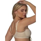 Beugelbeha - Poederkleurig - Jacquard - Kant - Glanzende Micro