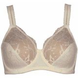 Beugelbeha - Poederkleurig - Jacquard - Kant - Glanzende Micro