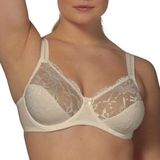 Beugelbeha - Poederkleurig - Jacquard - Kant - Glanzende Micro