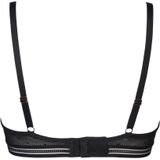 After Eden - Padded Wire Bra - Zwart - Dot Mesh