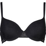 After Eden - Padded Wire Bra - Zwart - Dot Mesh