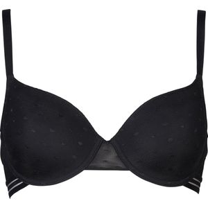 After Eden - Padded Wire Bra - Zwart - Dot Mesh