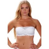 After Eden D-cup & up voorgevormde strapless beugelbh Anna wit