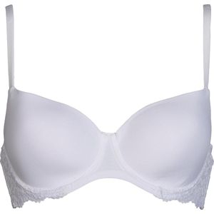 Model - T-Shirt BH - Wit - Gevoerd - Full-Cup - 85% Nylon, 15% Elastaan