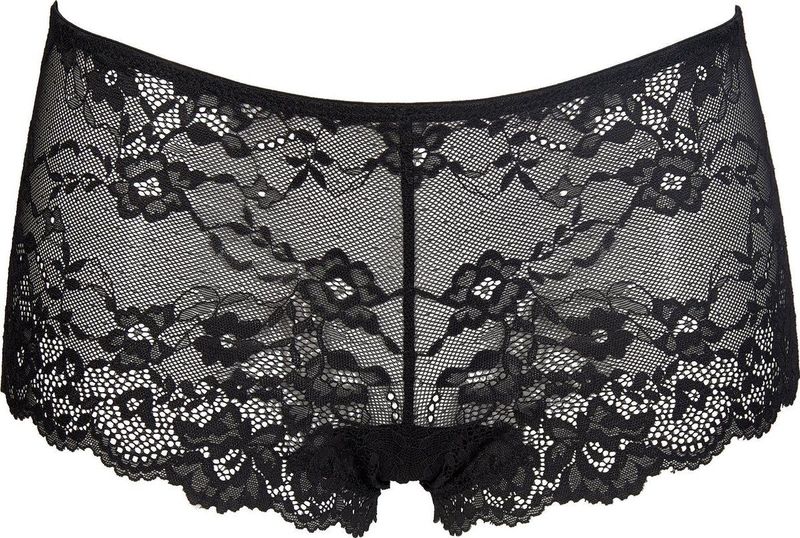 Hipster - Black - Katoen - Nauwsluitend Met Kant