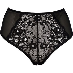 After Eden D-cup & up Panty "BO", mit floraler Spitzenverzierung