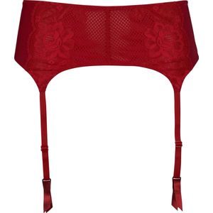 After Eden D-cup & up FARO  Jarretel - Rood - Maat M