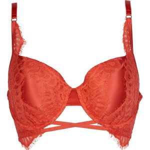 Balconette BH - Brique - Kant en Mesh - Verstelbare Schouderbandjes