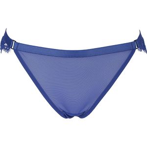 Dazzling Blue - Strings - Hoge Beenlijn - Aansluitend - Doorgestikte Rand