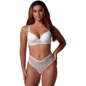 Meghan - Kanten sting met strap details