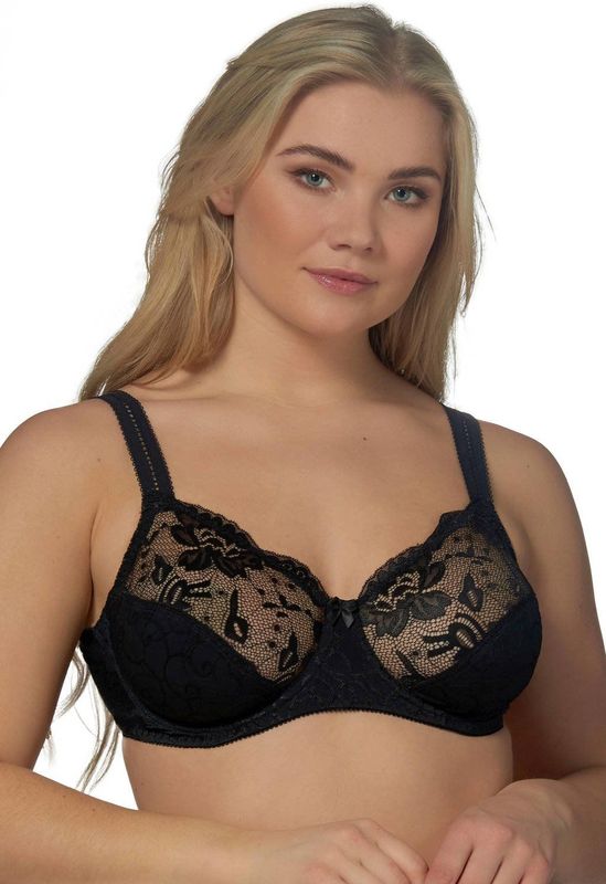 Beugelbeha - Jacquard - Kant - Glanzende Micro - Verstelbare Schouderbandjes