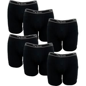 After Eden - My Basic - Boxershorts - Zwart/Navy Blue - Organisch Katoen - Multipack 6 stuks