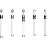Tacx E-Thru Trainerassen, voor Classic Trainers, 10 mm, Achterwiel, Steekassen