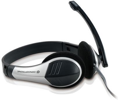 Conceptronic - Chatstar - Headset - Zwart - Bedraad - Inclusief Volume Afstandsbediening