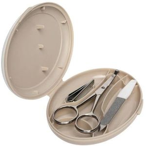 Bebe-Jou - Baby Manicureset - Taupe - Roestvrij Staal - Voor Kwetsbare Babyhandjes