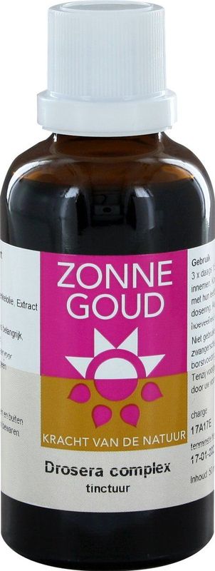 Zonnegoud - Drosera Complex - Kruidenpreparaat - Tinctuur - 50ml