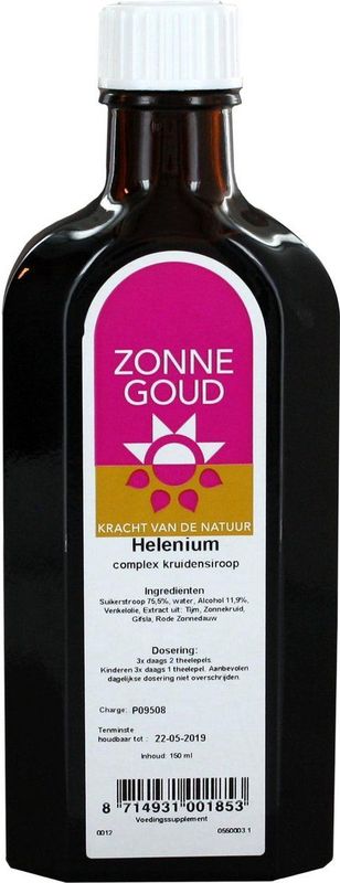 Zonnegoud - Helenium Complex - Siroop - Extract uit Zonnekruid - 200ml