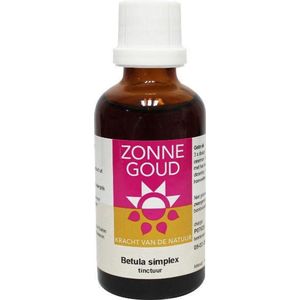 Zonnegoud - Betula Simplex - Voedingssupplement - Water - Alcohol - Berk Blad Extract