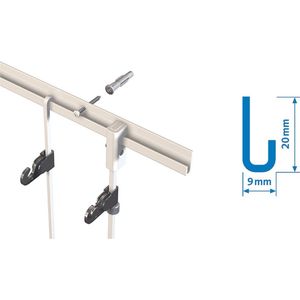 Classic+ J-Muurprof Wit Ral9010 100Kg 3 meter