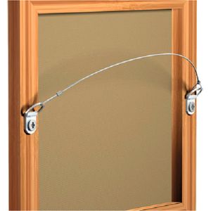 Ophangset D-ring staaldr 1mm 150cm