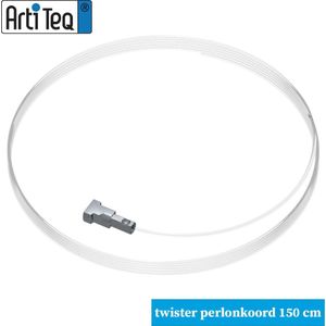 Schilderijophangsysteem-schilderij-ophangsysteem-Artiteq-wandophangsysteem-wit ophangsysteem-10 METER (inclusief haken en koorden) 9.6803S