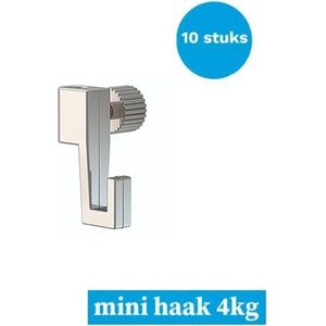 schilderijhaak-ophanghaak schilderij-haak schilderij-Artiteq mini haak 10x 4 kg 9.6850S