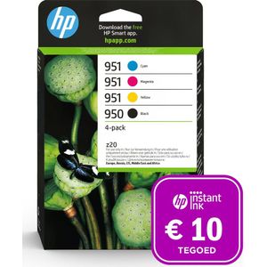 HP - 950 & 951 - Inktcartridge - Kleur & Zwart - Origineel + Instant Ink tegoed