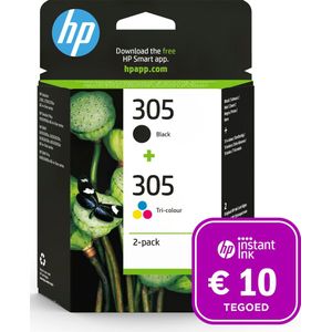 HP 305XL - Inktcartridge kleur & zwart + Instant Ink tegoed
