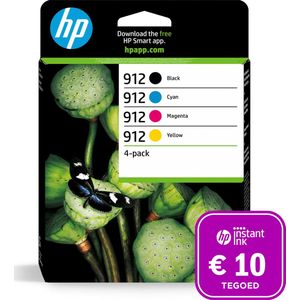 HP 912 - Inktcartridge MultiPack + Instant Ink tegoed